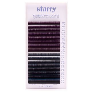 Viola - Blu ombre MIX C 0.07 x 8-14mm2 Starry ciglia